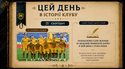 Цей день в історії клубу – 12 серпня